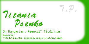 titania psenko business card